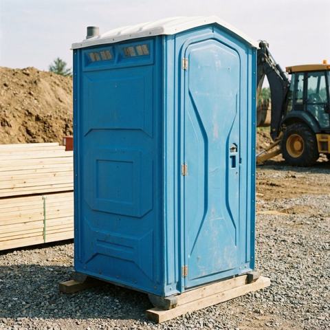 Clean portable toilet rental ready for delivery in Houston, Texas
